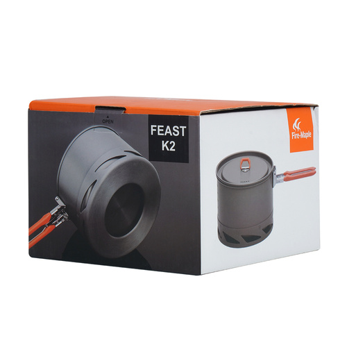 Fire Maple - Tourist Topf 1,5 L - Aluminium - Grau/Orange - FEAST K2-Orange