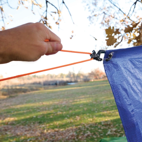 Nite Ize - Seilspanner CamJam mit SlideLock - Aluminium - Klein - Schwarz - CJSLS-01-R3