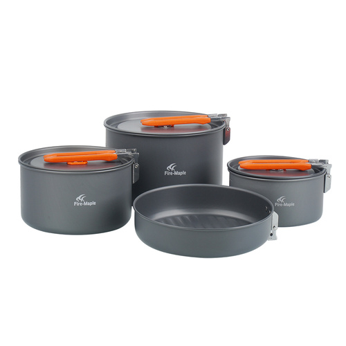 Fire Maple - Touristisches Kochgeschirr - Set mit 4 Schalen - FEAST 5 Cookware-Orange