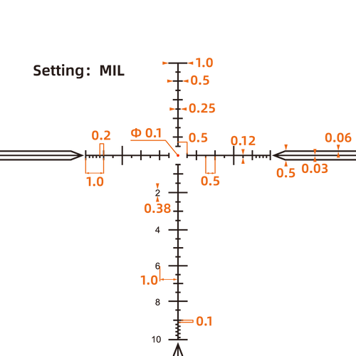 Vector Optics - Zielfernrohr Tauron 4-24x50 FFP - MPX1 - Schwarz - SCFF-65