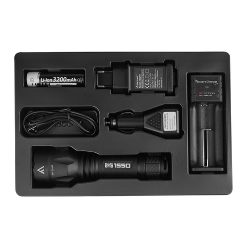 Mactronic - Black Eye Tactical Taschenlampe - 1550 lm - Cree XHP50.2 20W LED - Schwarz - THH0047