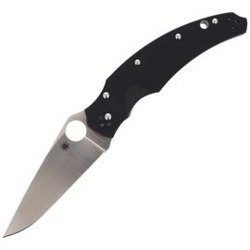 Spyderco - Opus Schwarz G-10 PlainEdge-Messer - C218GP