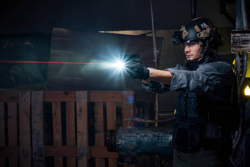 Olight - Waffenlicht mit Laservisier BALDR RL MINI - 600 lumens - Black