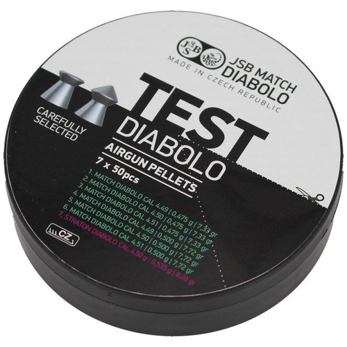 JSB - Match Diabolo Test Light Weight Airgun Pellets - 4,49 - 4,51 mm - 350 Einheiten. (7x50 Stück) - 002001-350