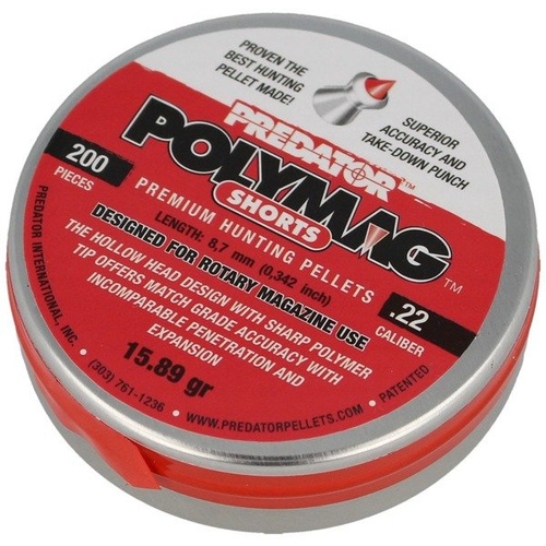 JSB - Predator PolyMag Shorts .22 / 5.5mm Luftgewehrkugeln - 200 - 1011-01-200