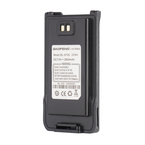BaoFeng - Wiederaufladbarer Akku BL-9700 für BF-A58 - 7,4 V - 2800 mAh - BL-970