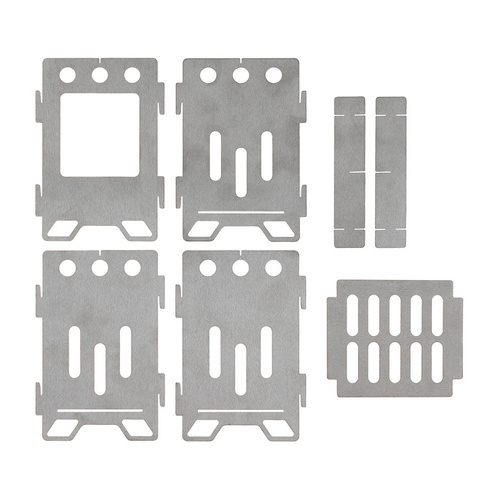 MFH - Outdoor-Kocher "Hobo" - Edelstahl - Groß - 33692B	