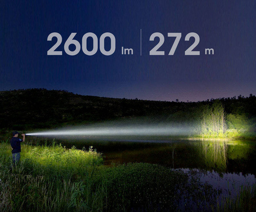 Nextorch - Wiederaufladbare LED-Taschenlampe TA41 - 2600 lm - TA41