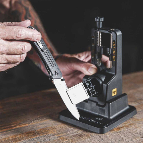 Work Sharp – Tisch-Messerschärfer mit präziser Einstellung – Schwarz – WSBCHPAJ-I