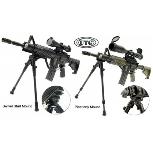 UTG - Shooter's Bipod mit Picatinny-Halterung - 8,7-10,6" - Schwarz - TL-BP69S
