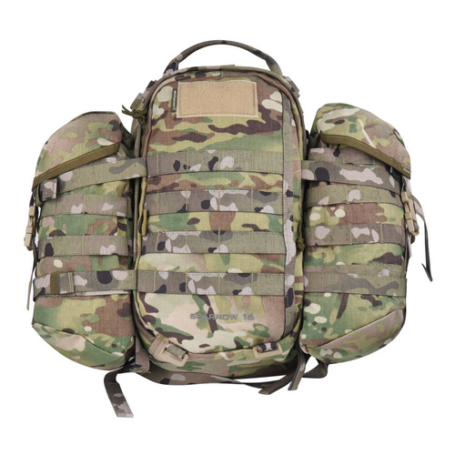 WISPORT - Sparrow 16 Rucksack mit zwei Seitentaschen - 16 + 10 l - Multicam