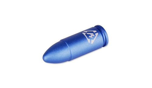Strike Industries - Aluminium-Attrappe Runde - 9x19mm Para - SI-DR-AL-9MM-BLU