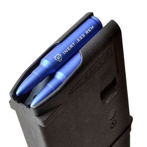 Strike Industries - Aluminium-Attrappe Runde 5,56x45mm NATO - 2 Stück - SI-DR-AL-223-BLU