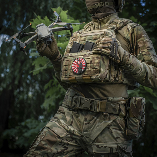 M-Tac – Aufnäher „Der Weg des Samurai“ – 3D PVC – Weiß/Rot – 51338302