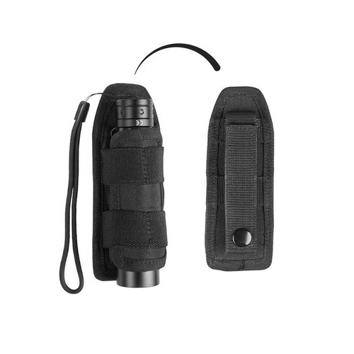 Mil-Tec - Taschenlampen-Gürteltasche Security - MOLLE - Schwarz - 16268802