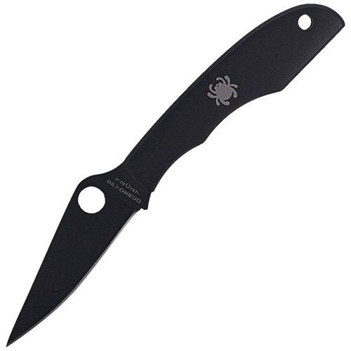 Spyderco - Messer Grasshopper - Schwarze Klinge Plain - Schwarz - C138BKP