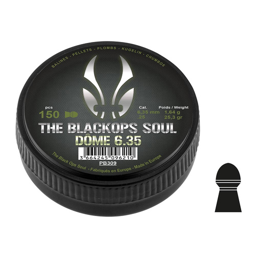 Black Ops - Soul Dome Luftgewehrkugeln - 6,35 mm - 150 Stück - PB309