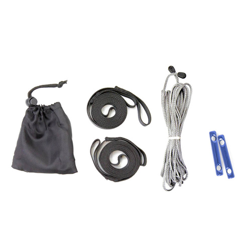 Lesovik - Ultraleicht-Hängematte SUL mit SMUK UL-Aufhängesystem - Schwarz