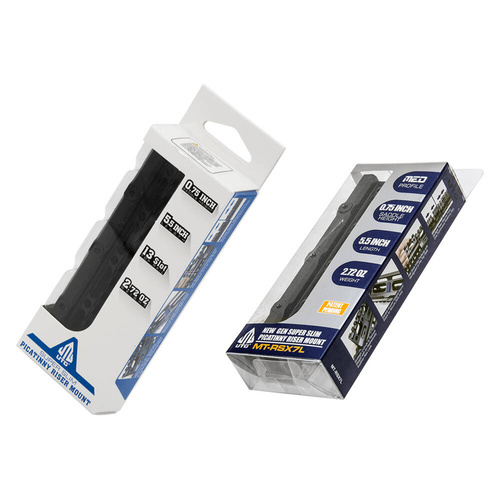 Leapers - Riser UTG Super Slim 13 Schlitz - 0.75" - Schwarz - MT-RSX7L