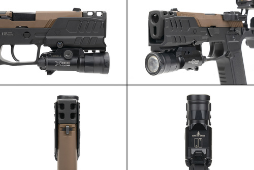 Strike Industries - Strahlenschutzschild für SMC Alfa/Bravo Pistolen - Schwarz - SI-SMC-BS-S