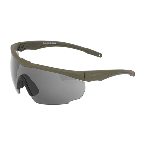 Swiss Eye - Ballistische Brille Blackhawk mit Visierset - Rubber Green - 40423