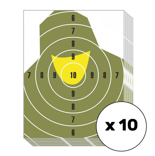 Schießscheibe NT 23P Mini Soldier Büste - 195 x 250 mm - 10 Stück - T07012MINI