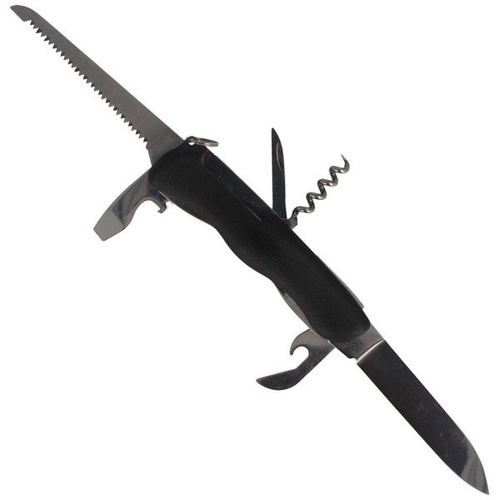 Mikov - Multifunktionstaschenmesser Praktik 110 mm - 6 Werkzeuge - Schwarz - 115-NH-6/AK BLK