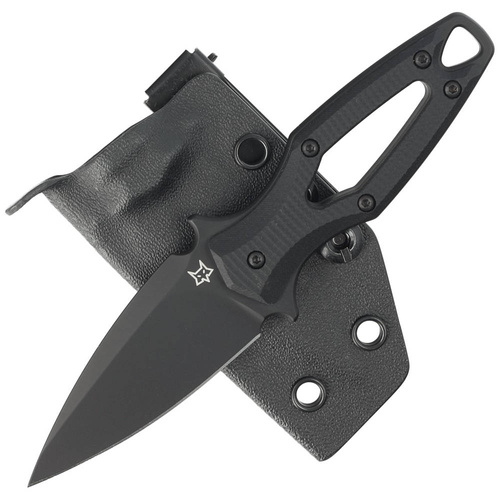 FOX - Aka Taktische Messer - Spear Point - Elmax - Schwarz - FX-553 B