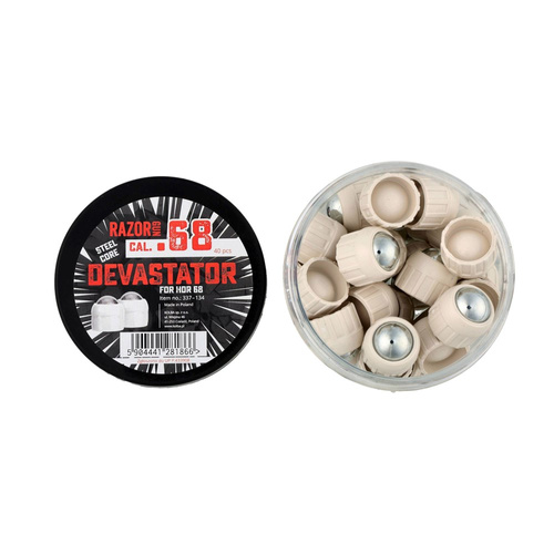 RazorGun - Metallgeschosse Steel Core Devastator kal. .68 - 40 Stück - 337-134