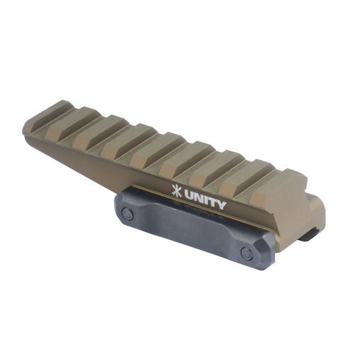 Unity Tactical - Montage FAST Optik Riser Lower 1/3 - Picatinny - Aluminium - FDE - FST-ORF