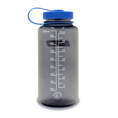 Nalgene - 32 oz Wide Mouth Sustain Flasche - 63 mm Kappe - 1.1L - Grau - 2020-1532