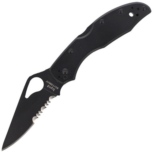 Spyderco - Byrd Meadowlark™ 2 Edelstahl Schwarz / Schwarz Klinge CombinationEdge Messer - BY04BKPS2