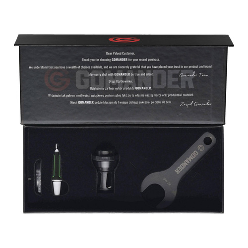 Gomander - Quadron Flammenkompensator - 9 mm - 1/2x28 UNEF-9 - Schwarz - TB0.10174