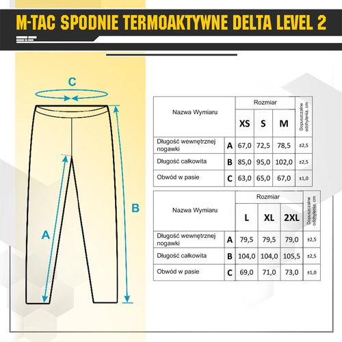 M-Tac - Thermoactive Pants Delta Level 2 - Fleece - Army Olive - 70005062