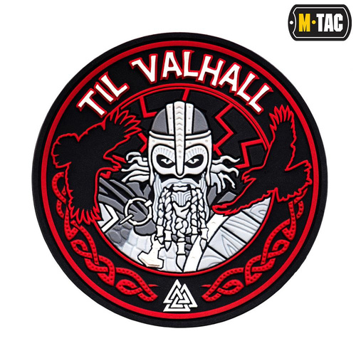 M-Tac - 3D PVC Til Valhall Patch - Schwarz / Rot - 51142332