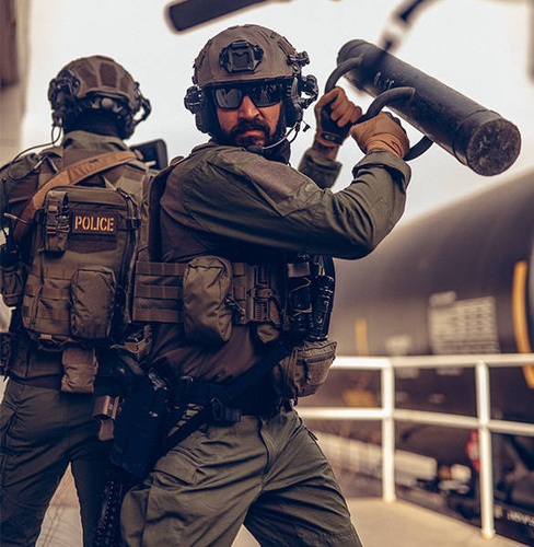 Helikon - MCDU Combat Shirt - Tiger Stripe / Olive Green - BL-MCD-SP-6202A