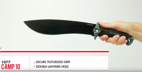 Kershaw - Camp Machete - 10" - Schwarz - 1077