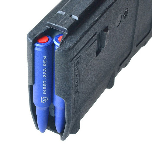 Strike Industries - Aluminium-Attrappe Runde 5,56x45mm NATO - 2 Stück - SI-DR-AL-223-BLU