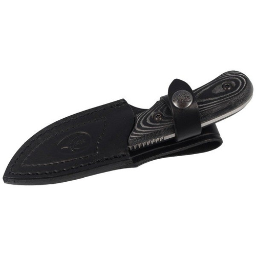 Muela - Messer Skinner Full Tang Schwarz Micarta 75 mm - IBEX-8M