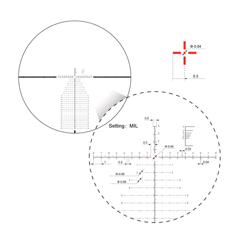 Vector Optics - Zielfernrohr 34mm Continental x6 4-24x56 - FFP - VEC-MBR - FDE - SCFF-39