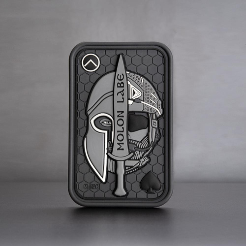 M-Tac - Moralabzeichen - Molon Labe Ace 3D PVC - Grau - 51127011.