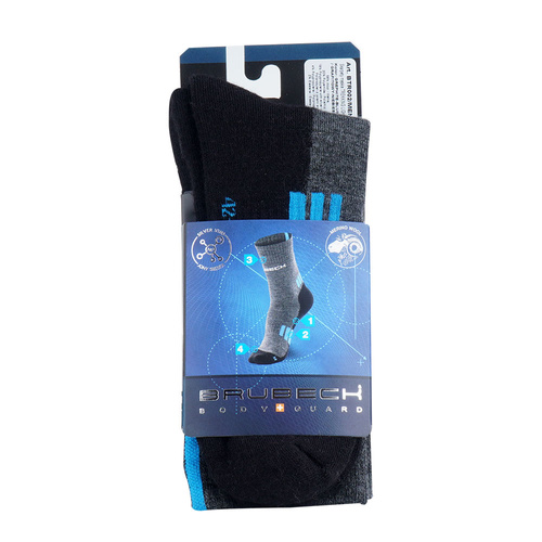 Brubeck - Trekking Light Socken - Graphite-Blau - BTR002