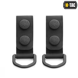 M-Tac - Taktischer Gürtel D-Ring - 2 Stück - Schwarz - 20426002