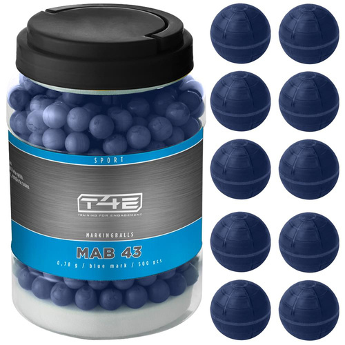 Umarex - T4E Sport MAB .43 cal. Paint Balls - 500 Stück - Blau - 2.4596