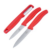Victorinox - Küchenmesserset mit Sparschäler Swiss Classic - 3 Teile - Rot - 6.7111.33C1