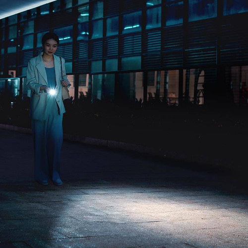 Fenix - Wiederaufladbare LED Taschenlampe E05R - Schlüsselanhänger - 400 Lumen - Schwarz - 039-493