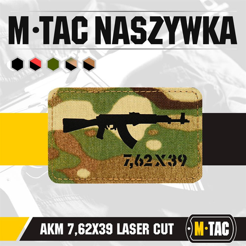 M-Tac - AKM 7,62 x 39 Lasergeschnittener Aufnäher - Multicam/Schwarz - 51110802