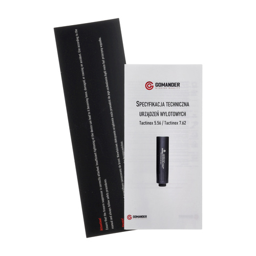 Gomander - Waffenschalldämpfer Tactinox DT - 7,62 mm - 5/8x24 UNEF-B - Schwarz - TB0.8438