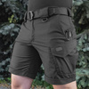M-Tac - Aggressor Tactical Shorts - Polycotton - Rip-Stop - Schwarz - 20018002