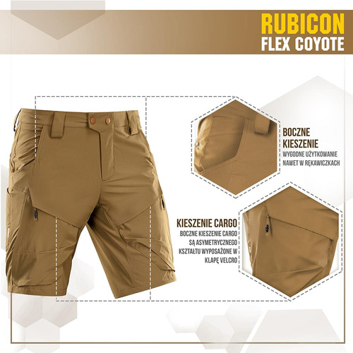M-Tac - Taktische Shorts Rubicon Flex - 4-Way Stretch - YKK - Coyote - 20070005